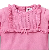 Baby Ruffle Sweater Romper