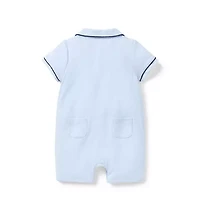 Baby Piped Collar Romper