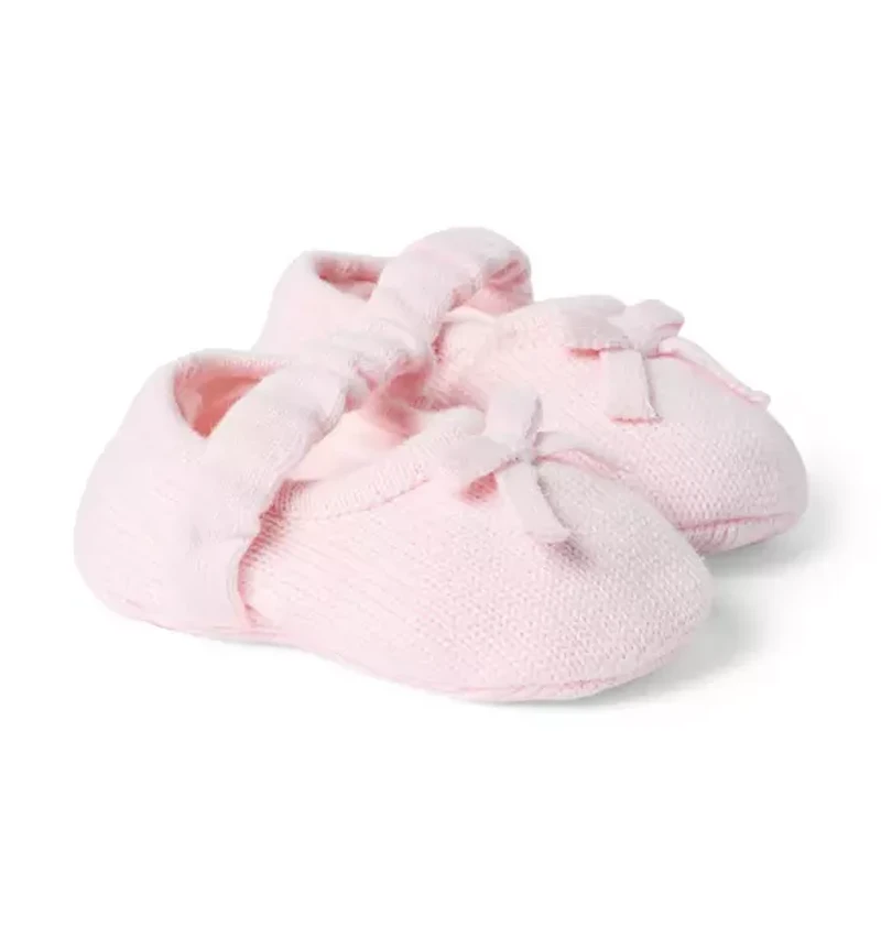 Baby Sweater Bow Ballet Flat