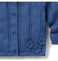 Baby Crochet Flower Cardigan