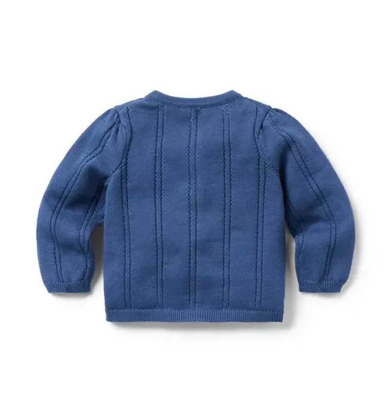 Baby Crochet Flower Cardigan