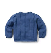 Baby Crochet Flower Cardigan
