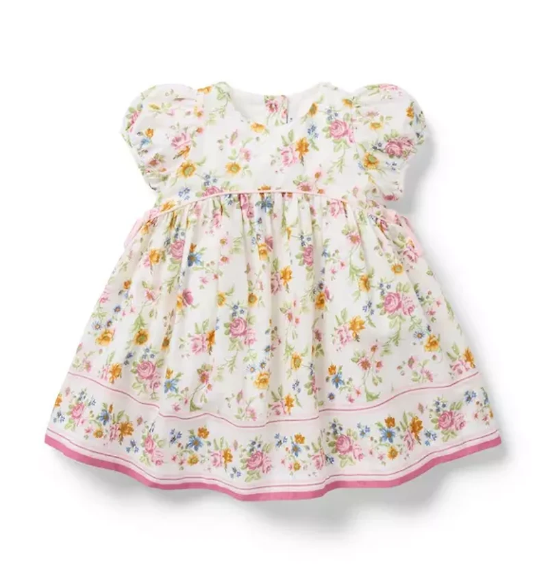 Baby Floral Border Dress