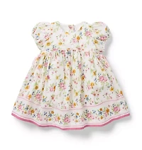 Baby Floral Border Dress