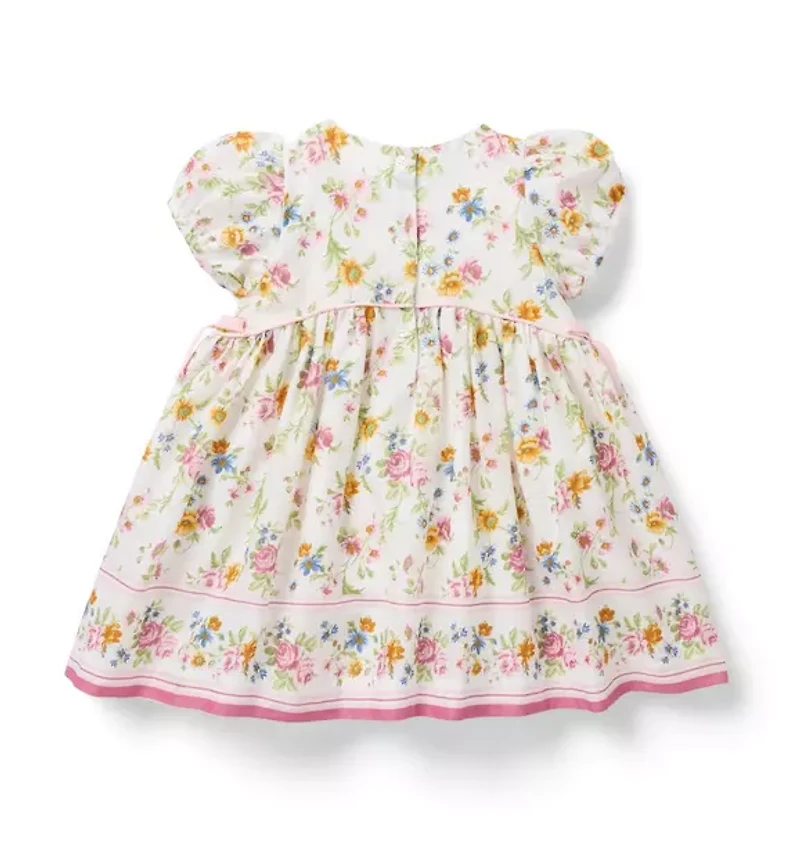 Baby Floral Border Dress