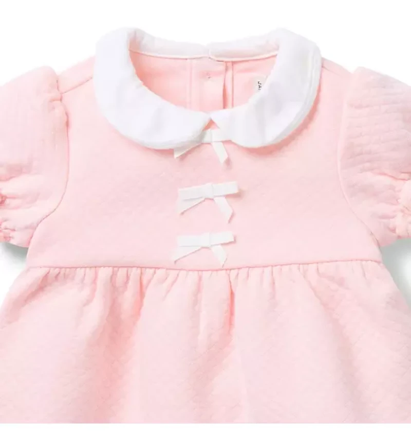 Baby Quilted Bow Matching Set