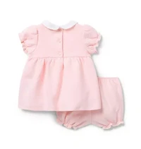 Baby Quilted Bow Matching Set
