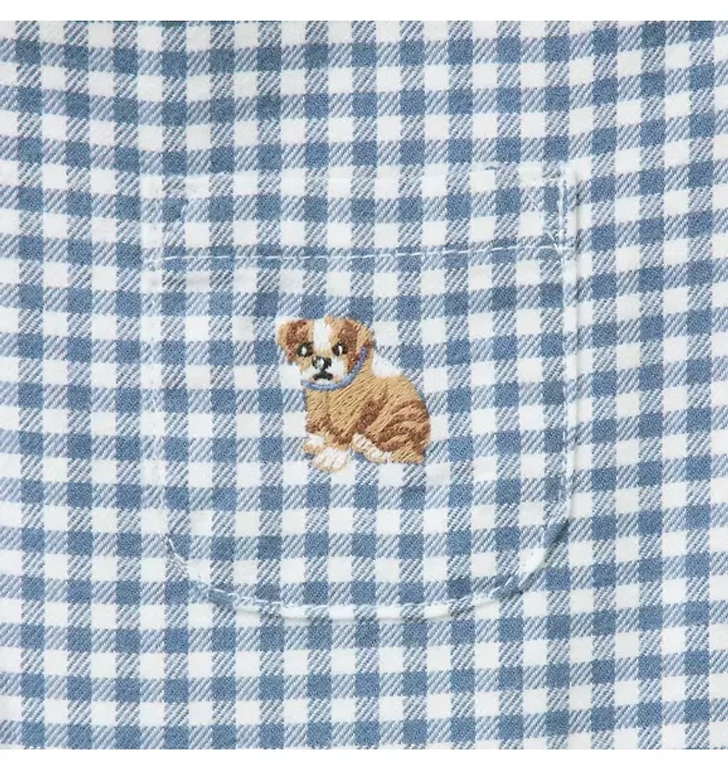 Baby Gingham Dog Overall