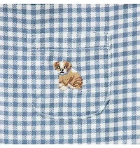 Baby Gingham Dog Overall