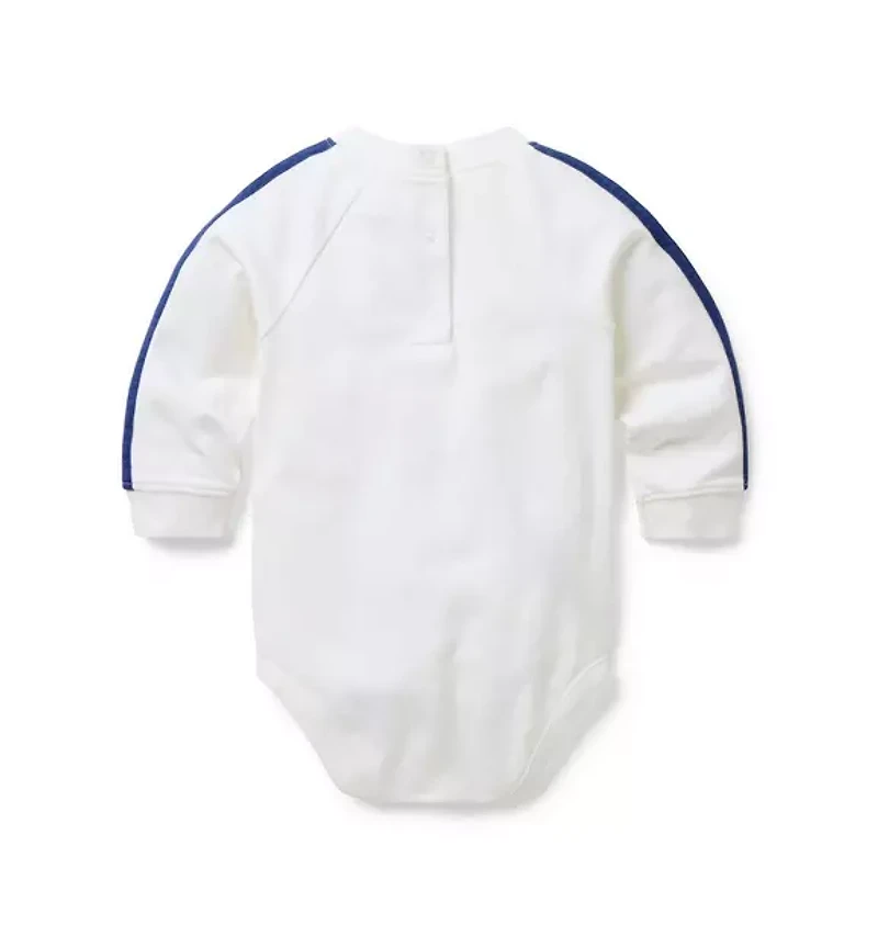 Baby Dog Striped Sleeve Bodysuit