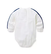 Baby Dog Striped Sleeve Bodysuit