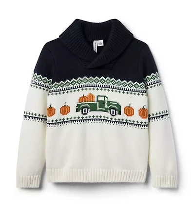 The Pumpkin Fair Isle Sweater