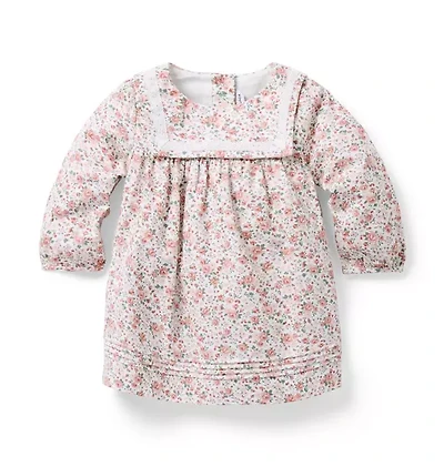 Baby Ditsy Floral Pintuck Dress