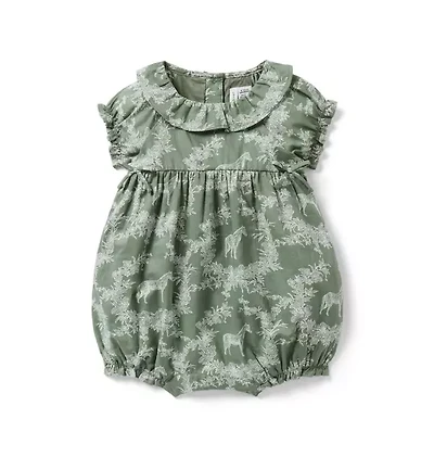 The Horse Toile Baby Romper