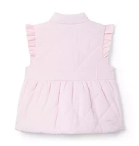 The Quilted Ruffle Sleeve Vest