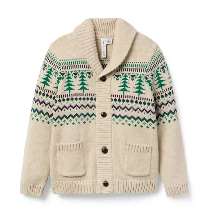 The Evergreen Fair Isle Cardigan