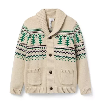The Evergreen Fair Isle Cardigan