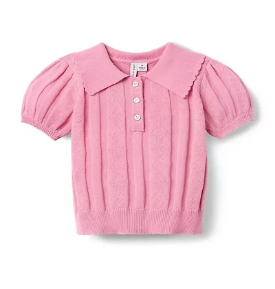 Textured Sweater Polo