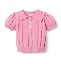 Textured Sweater Polo