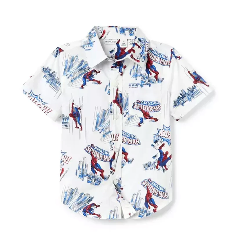 Marvel Spider-Man Poplin Shirt