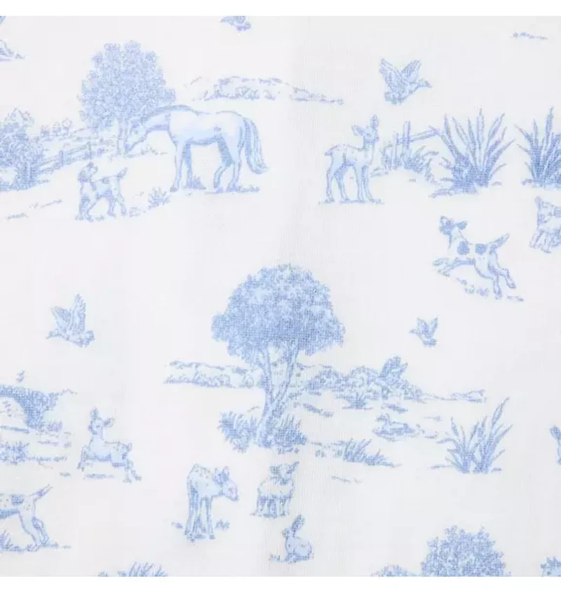 Baby Meadow Toile Footed One-Piece