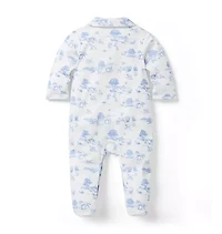 Baby Meadow Toile Footed One-Piece
