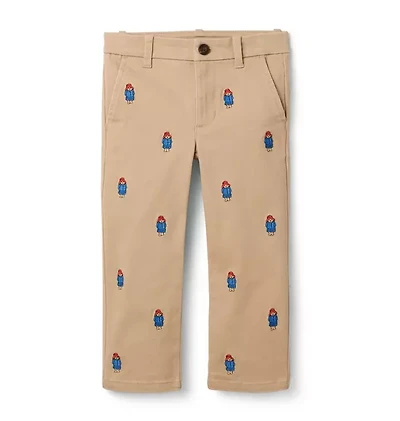 Paddington™ x Janie and Jack Embroidered Twill Pant