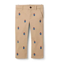 Paddington™ x Janie and Jack Embroidered Twill Pant