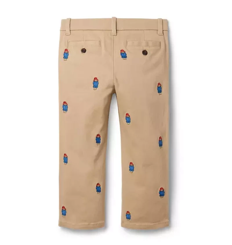 Paddington™ x Janie and Jack Embroidered Twill Pant