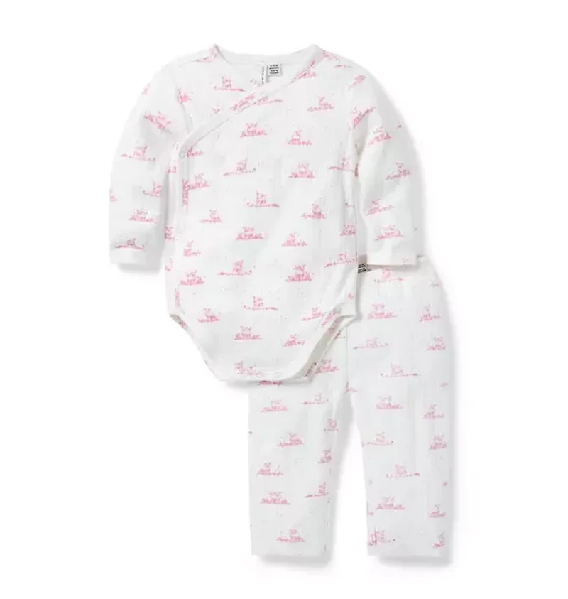 Baby Lamb Wrap Matching Set