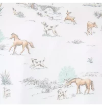 Baby Meadow Toile Wrap Footed One-Piece