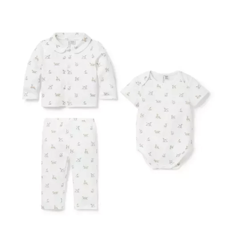 Baby Meadow Animal 3-Piece Set