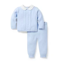 Baby Collared Matching Sweater Set