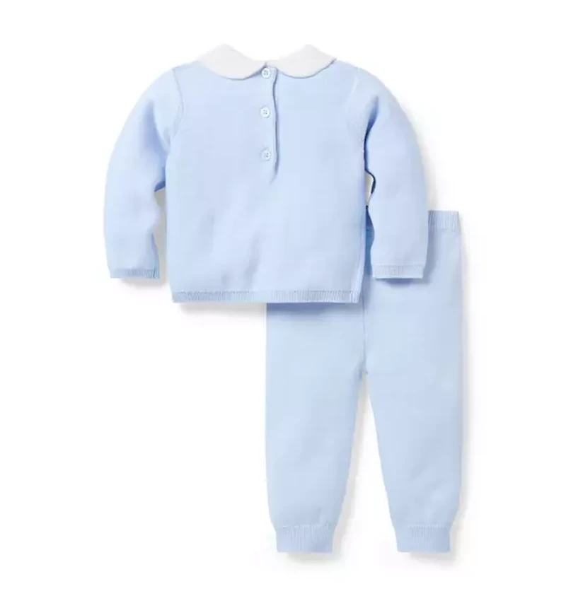 Baby Collared Matching Sweater Set