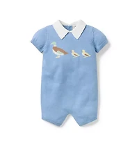 Baby Ducks Collared Romper
