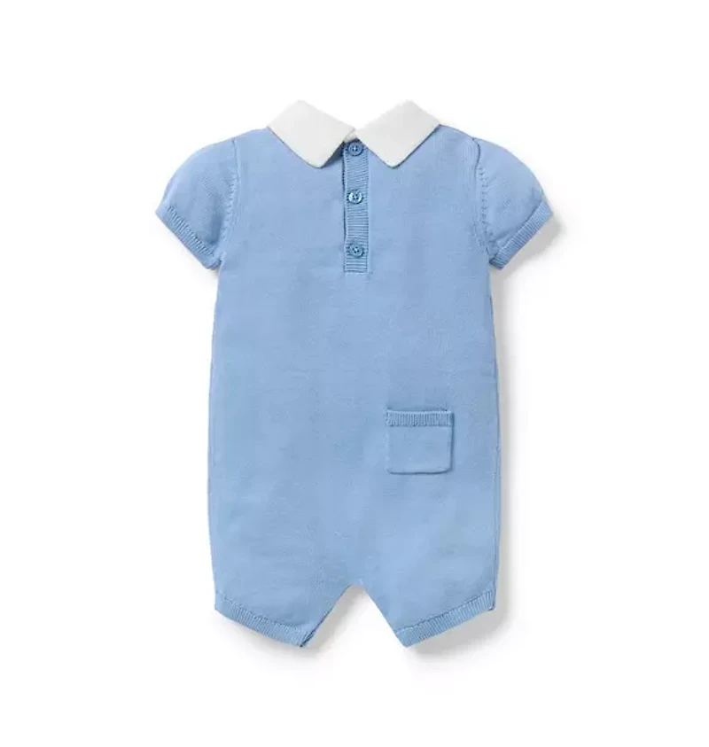 Baby Ducks Collared Romper