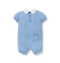 Baby Ducks Collared Romper