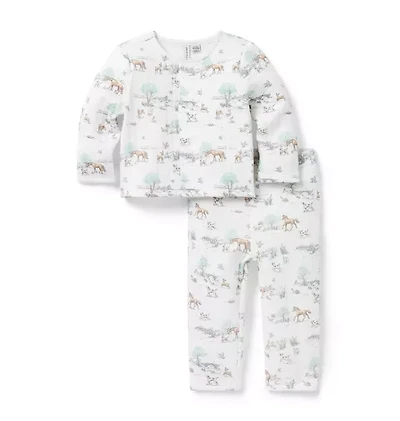 Baby Quilted Meadow Toile Matching Set