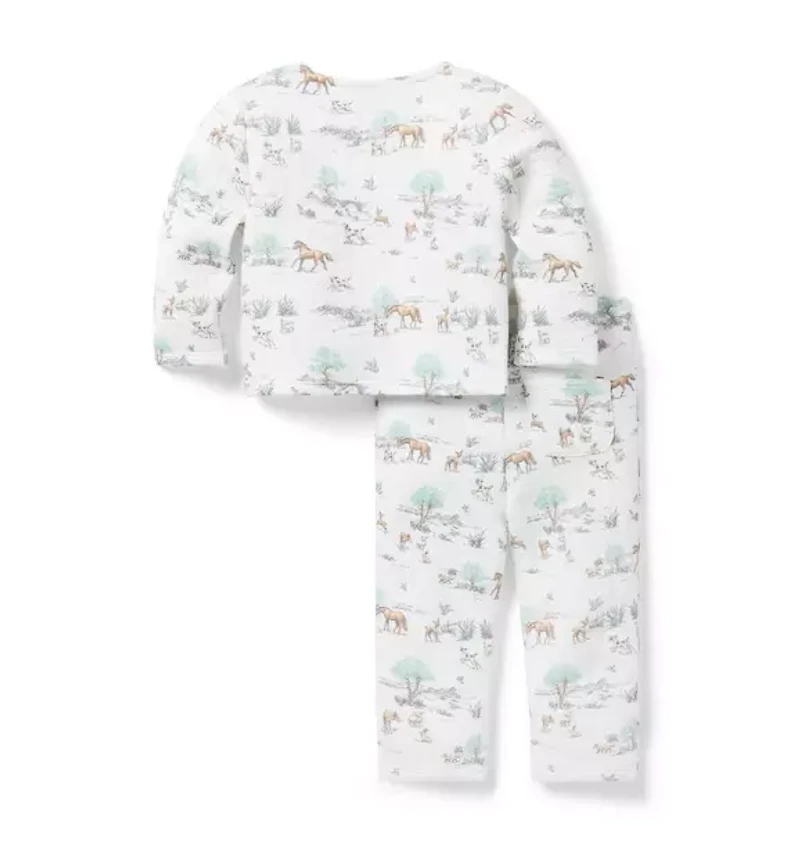 Baby Quilted Meadow Toile Matching Set