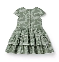 The Horse Toile Ruffle Dress
