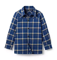 Western Plaid Flannel Shirt