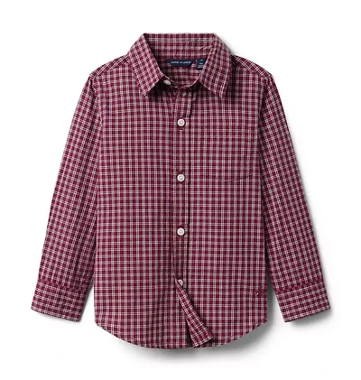 Plaid Poplin Shirt