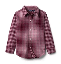 Plaid Poplin Shirt