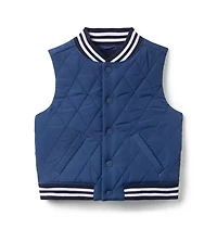 The Varsity Puffer Vest