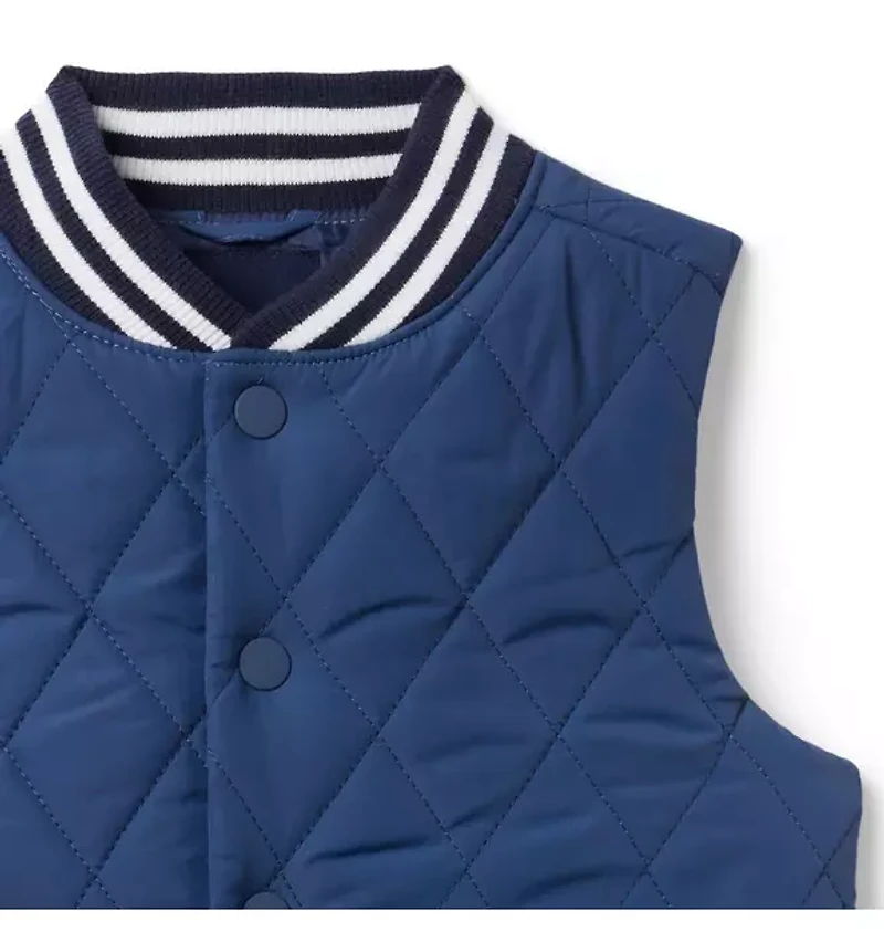 The Varsity Puffer Vest