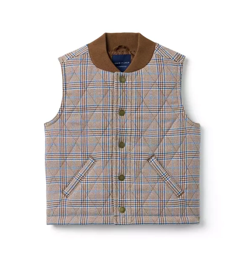 The Quilted Plaid Vest