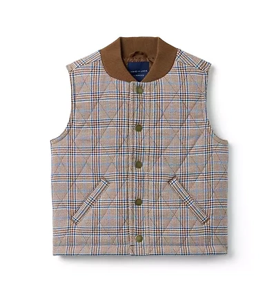 The Quilted Plaid Vest