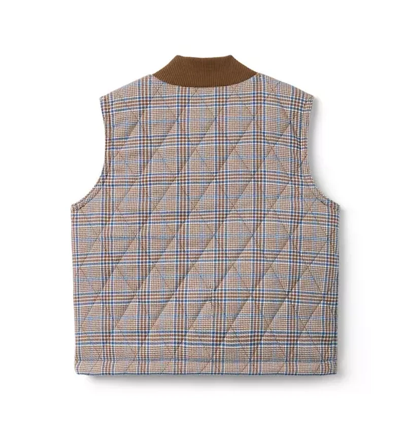 The Quilted Plaid Vest