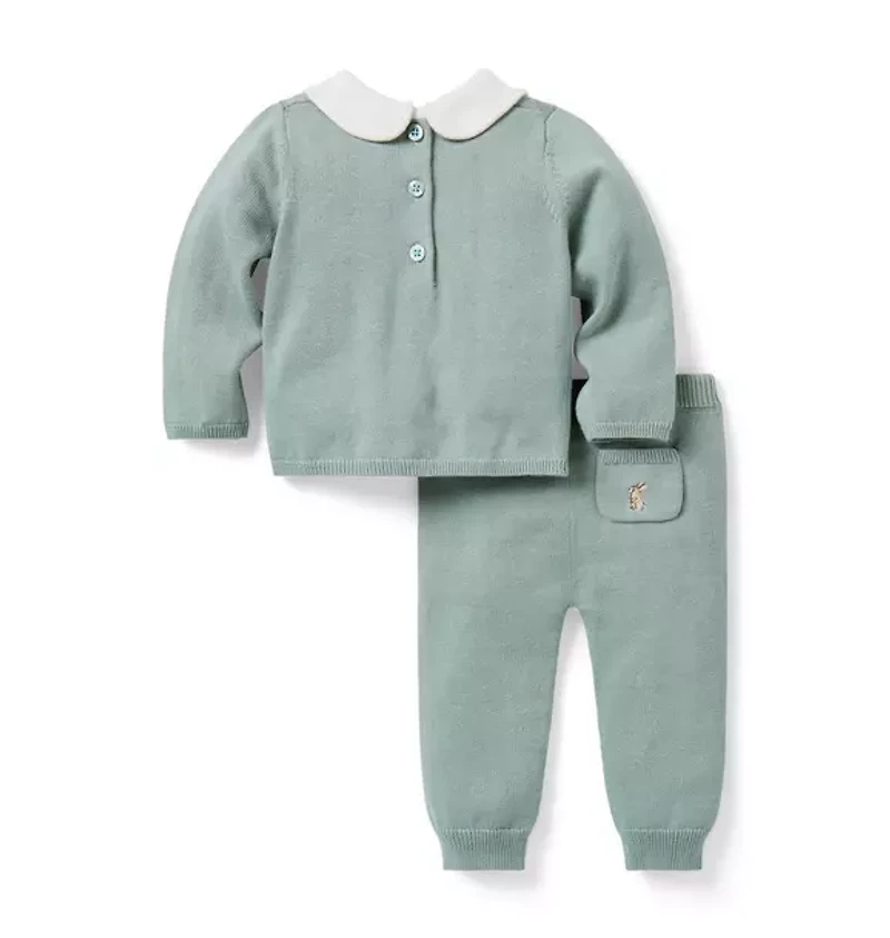 Baby Embroidered Countryside Matching Set