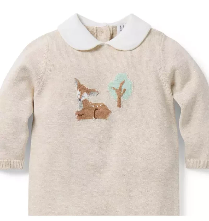 Baby Deer Collared One-Piece